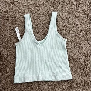 Out From Under Seamless Ribbed Bra Top - Light Blue
